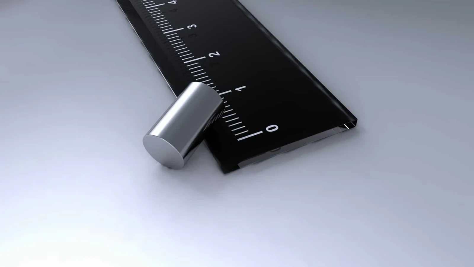 Stabmagnet mit Süd- und Nordpol Markierung