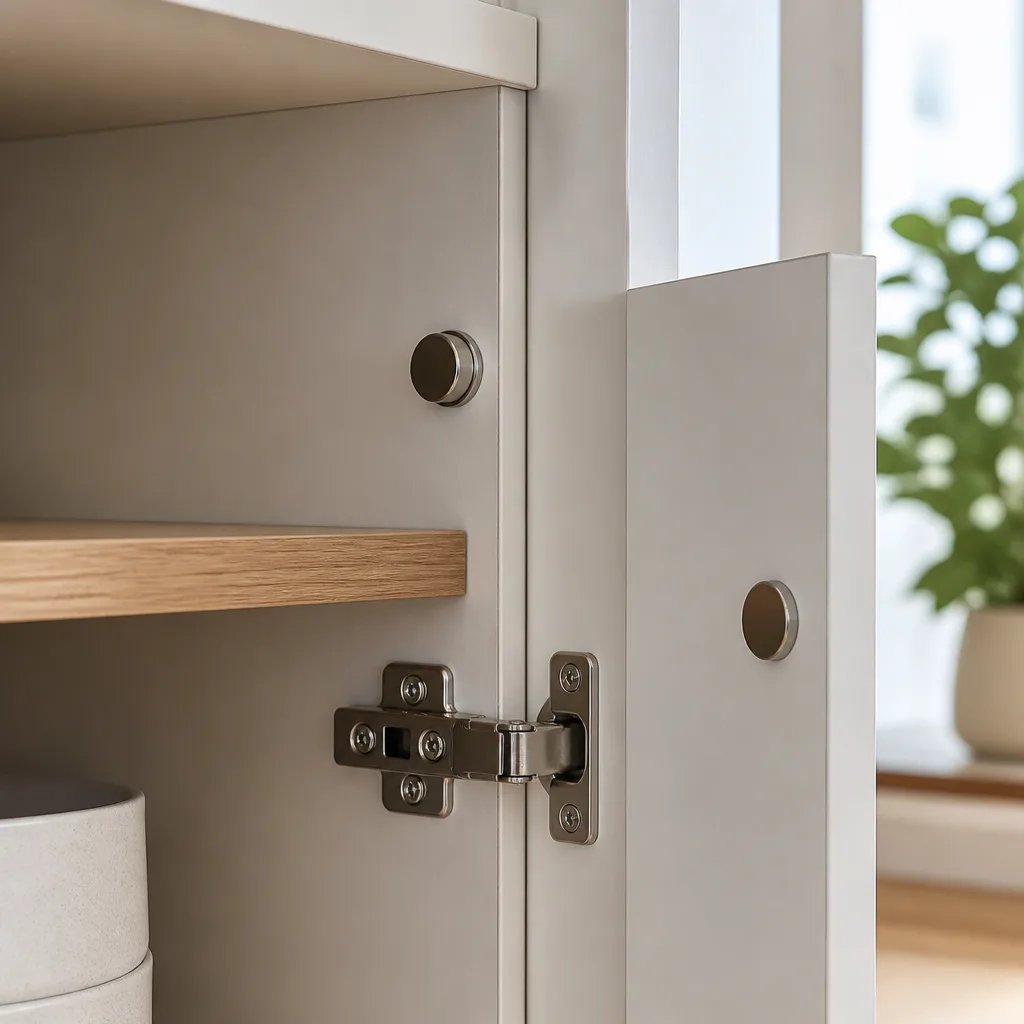 Magnetic catch for cabinet doors