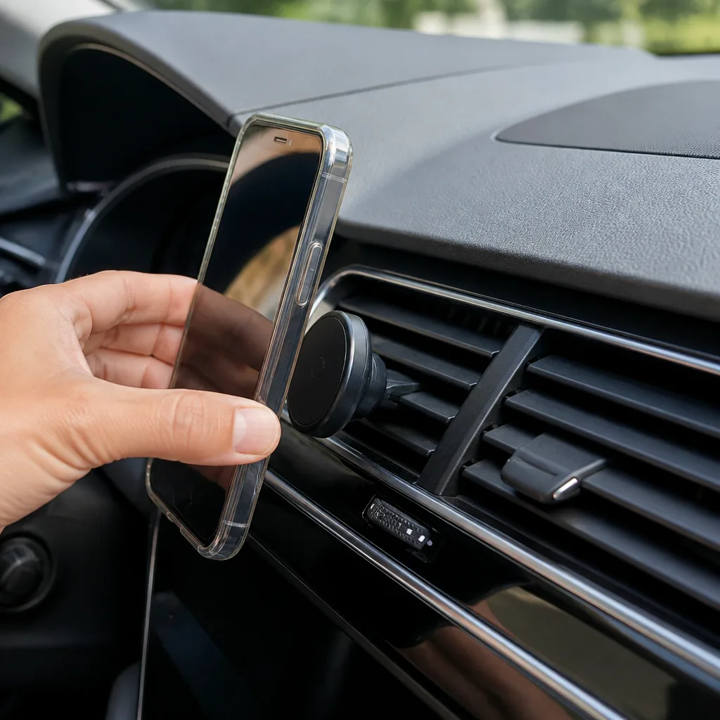 Phone mount in the car