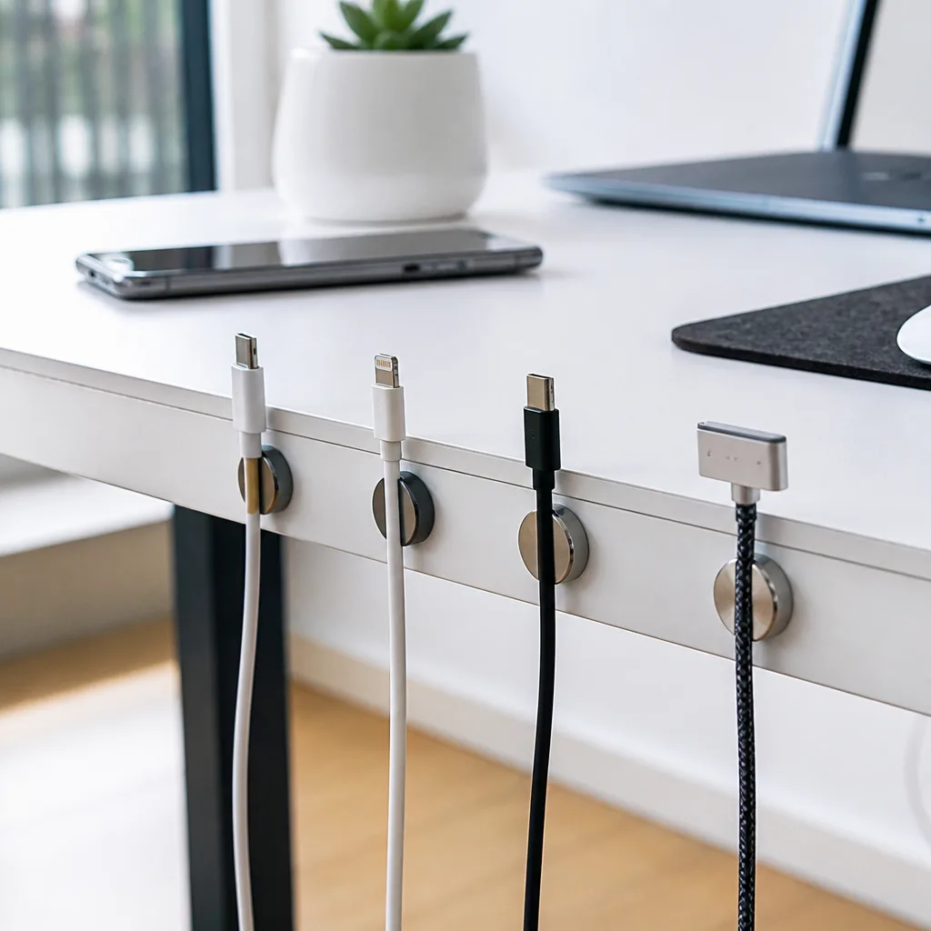 Tame the cable mess on your desk