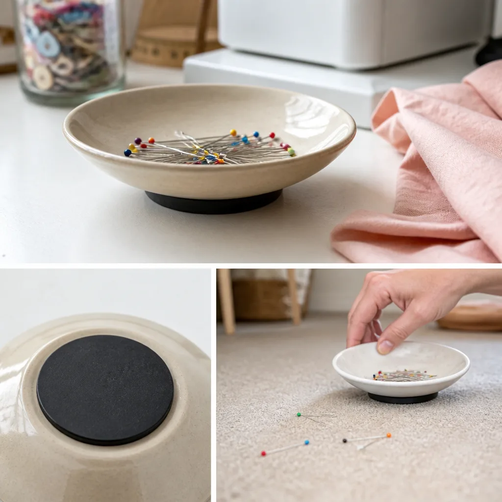 A pin cushion that never loses a pin